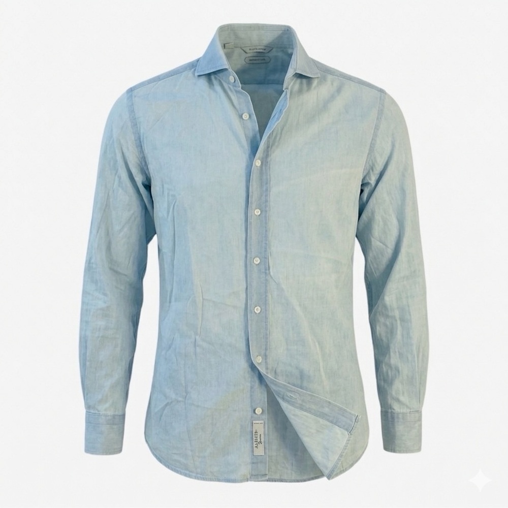 *SOLD* Suitsupply Albiate Denim Cotten Dress Shirt (38/15)